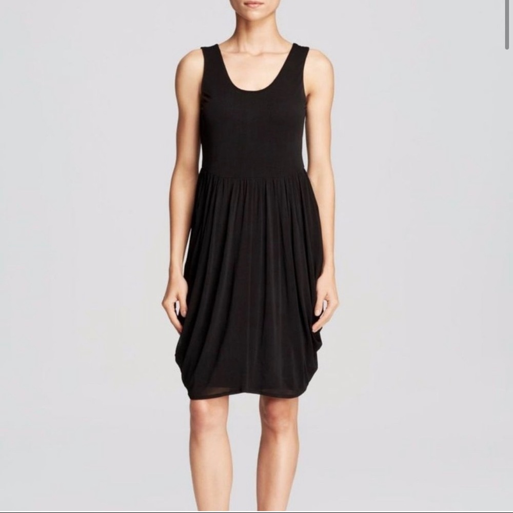 Eileen Fisher 100% Silk Jersey Bubble Dress XL